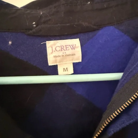 J. Crew Blue and Black Checkered Shirt - Picture 3 of 4